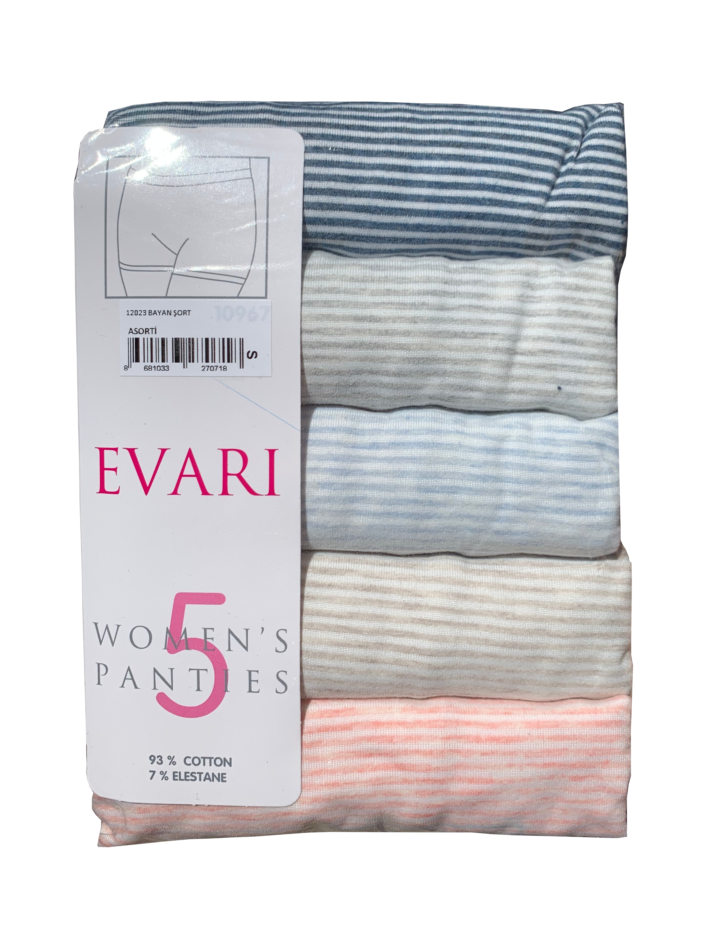 EVARI Women's Boyshort Panties Comfortable Cotton Underwear