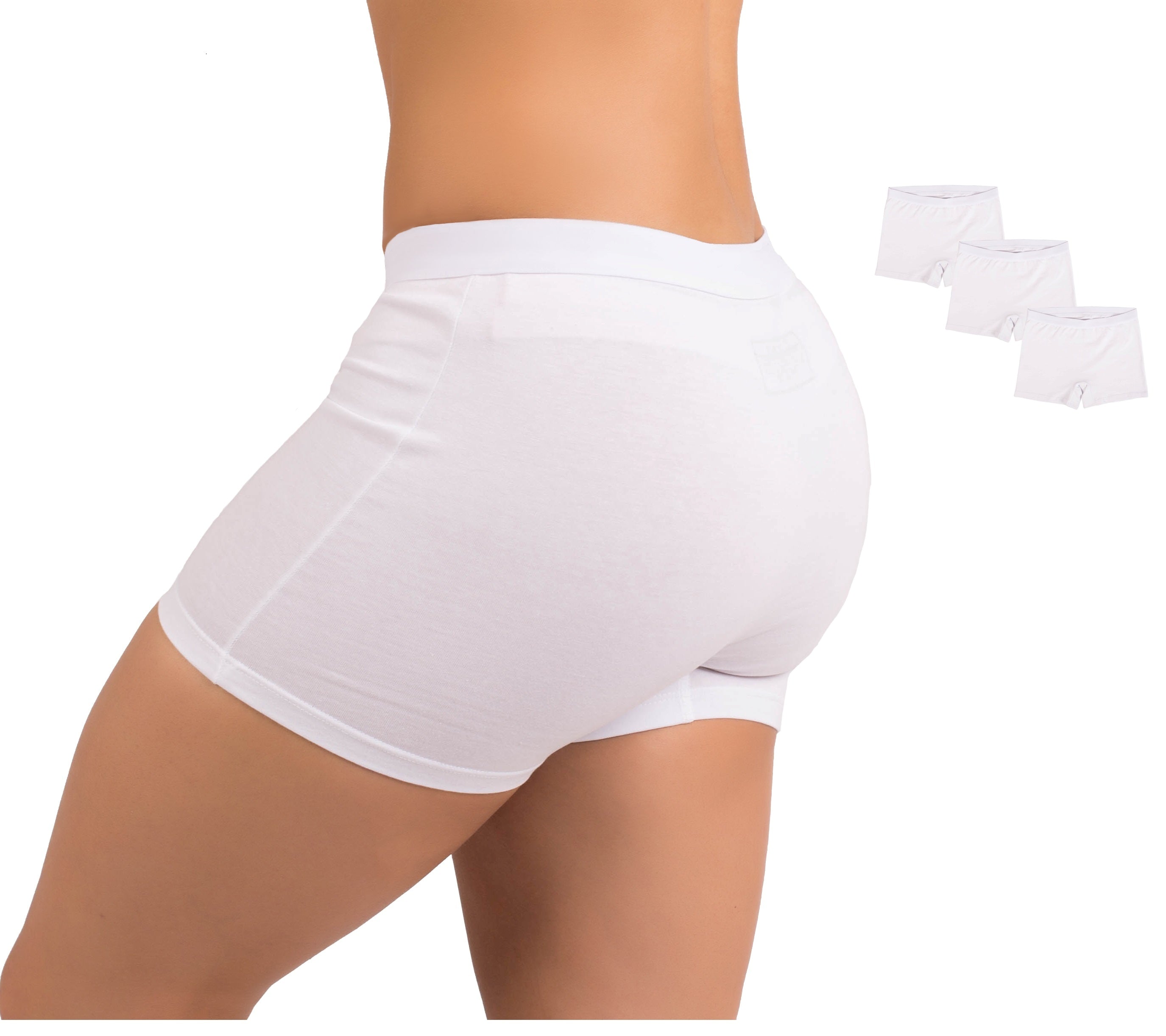 100% Cotton Boyshorts Panties For Women EVARI Pack of 3