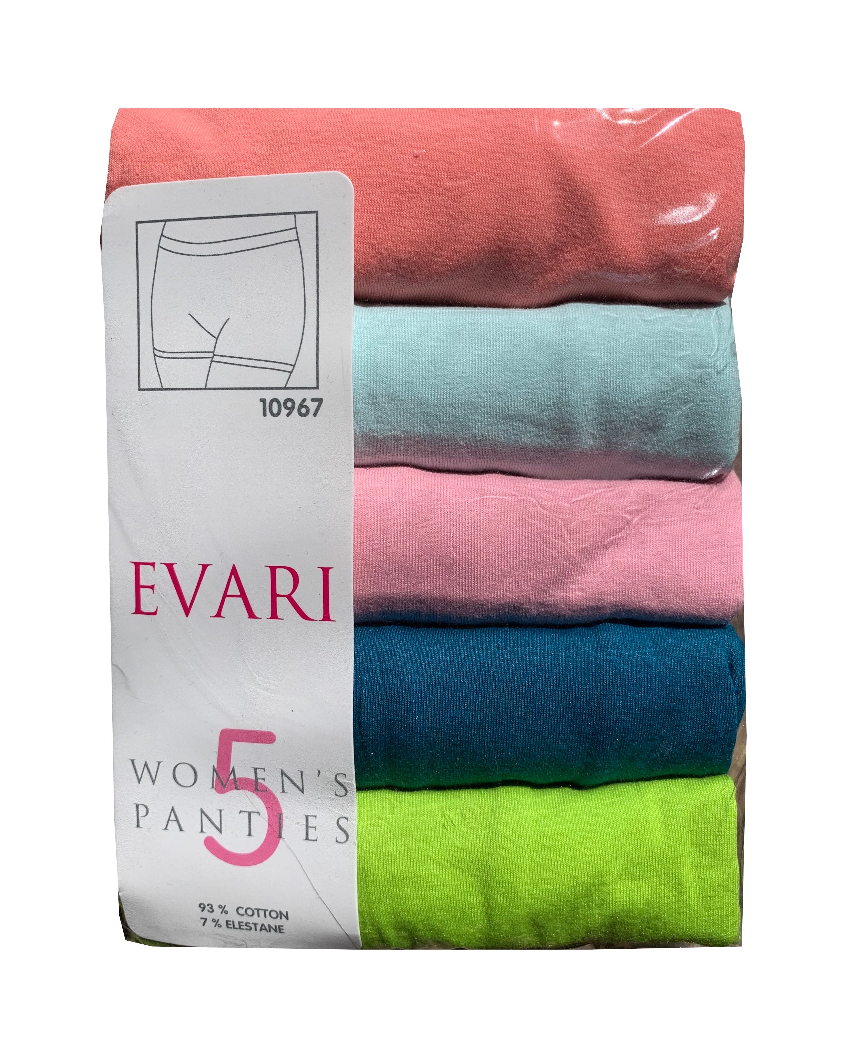 Boyshorts EVARI Women's Comfortable Cotton Underwear Pack of 5