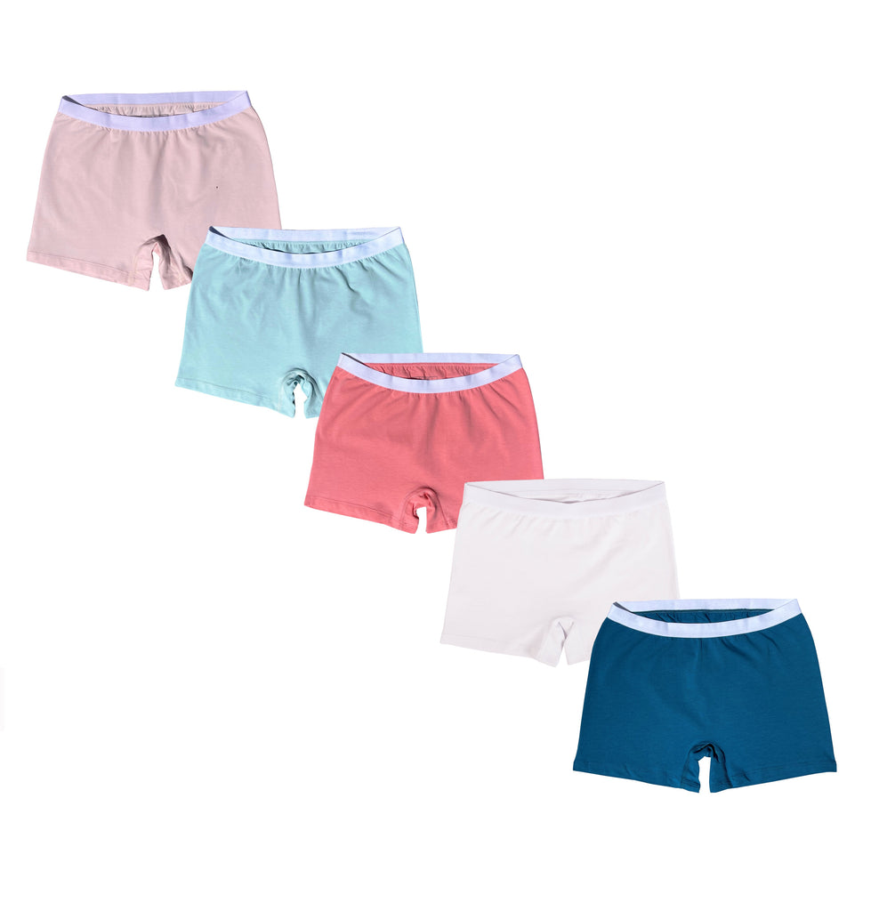 EVARI Women's Boyshort Panties Comfortable Cotton Underwear Pack of 5, EVARI underwear